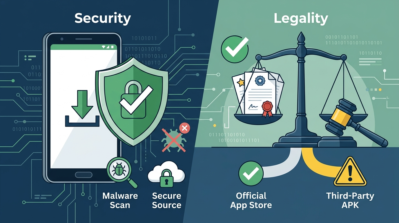 KYAT365 APK ဒေါင်းလုဒ် လုံခြုံရေးနှင့် တရားဝင်မှု