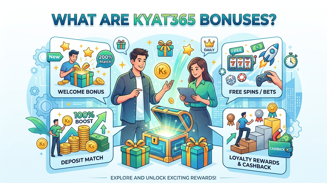 Kyat365 bonus ဖြင့် ပိုမိုရယူနည်း