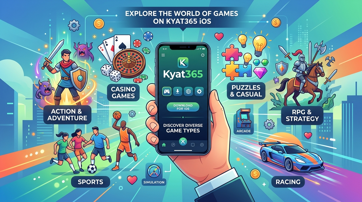 Kyat365 download iOS တွင် ကစားနိုင်သော ဂိမ်းအမျိုးအစားများ