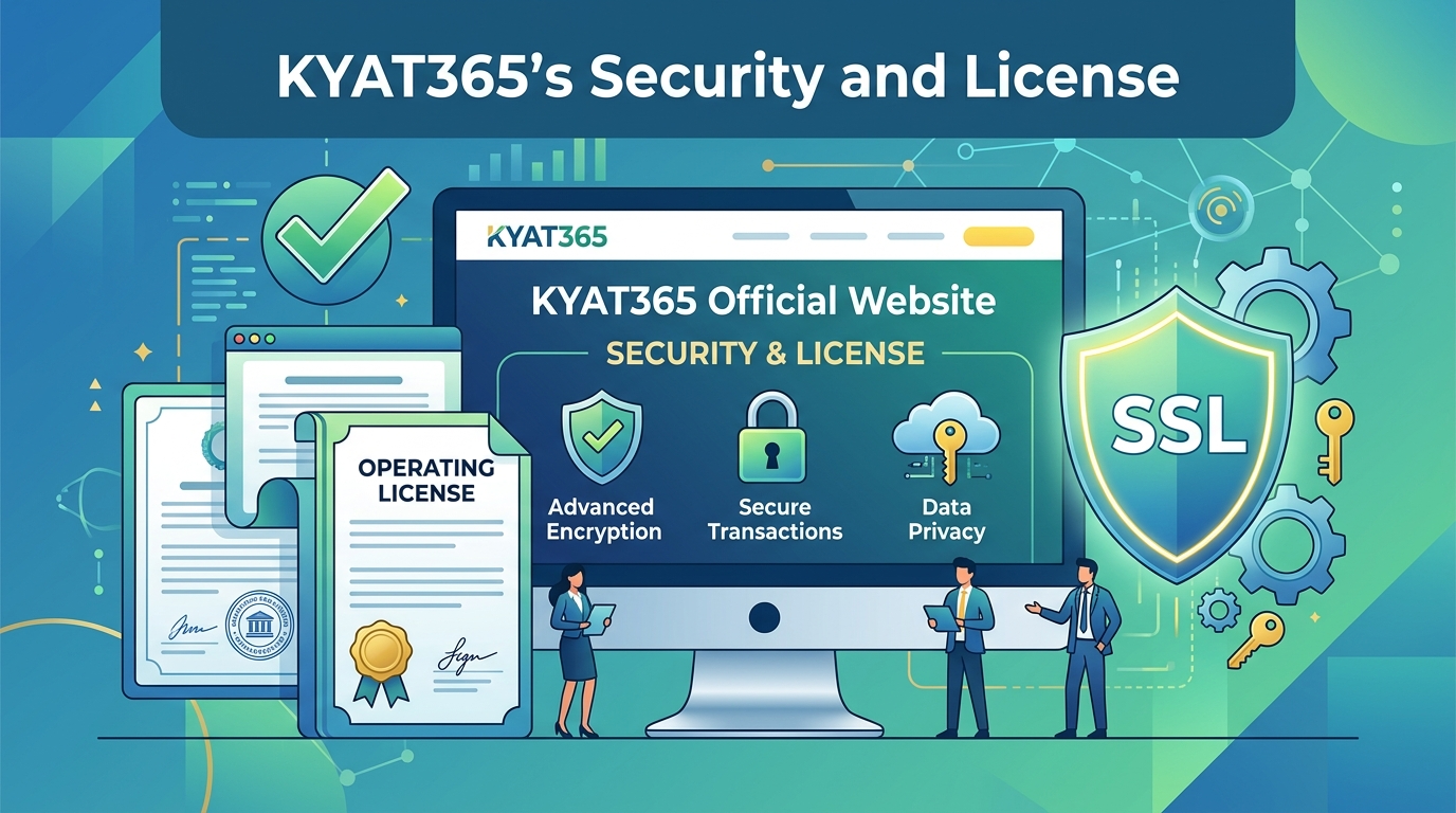 KYAT365 official website ၏ လုံခြုံရေးနှင့် လိုင်စင်