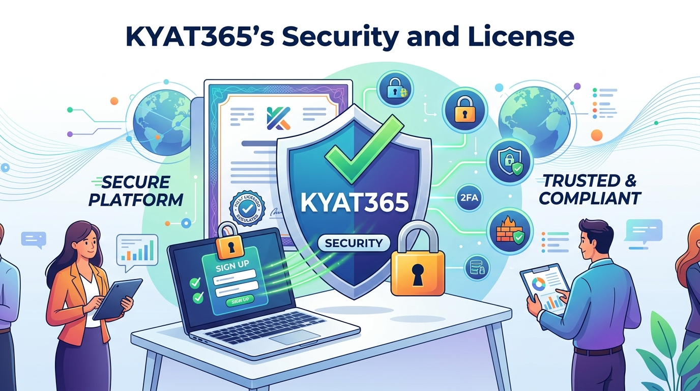 KYAT365 ၏ လုံခြုံရေးနှင့် လိုင်စင်